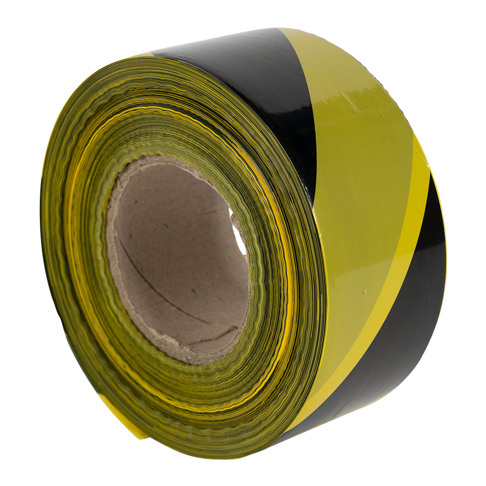 3 x Yellow Black Danger Barrier Safety Tape 70mm x 100m this sale for 3 tapes 