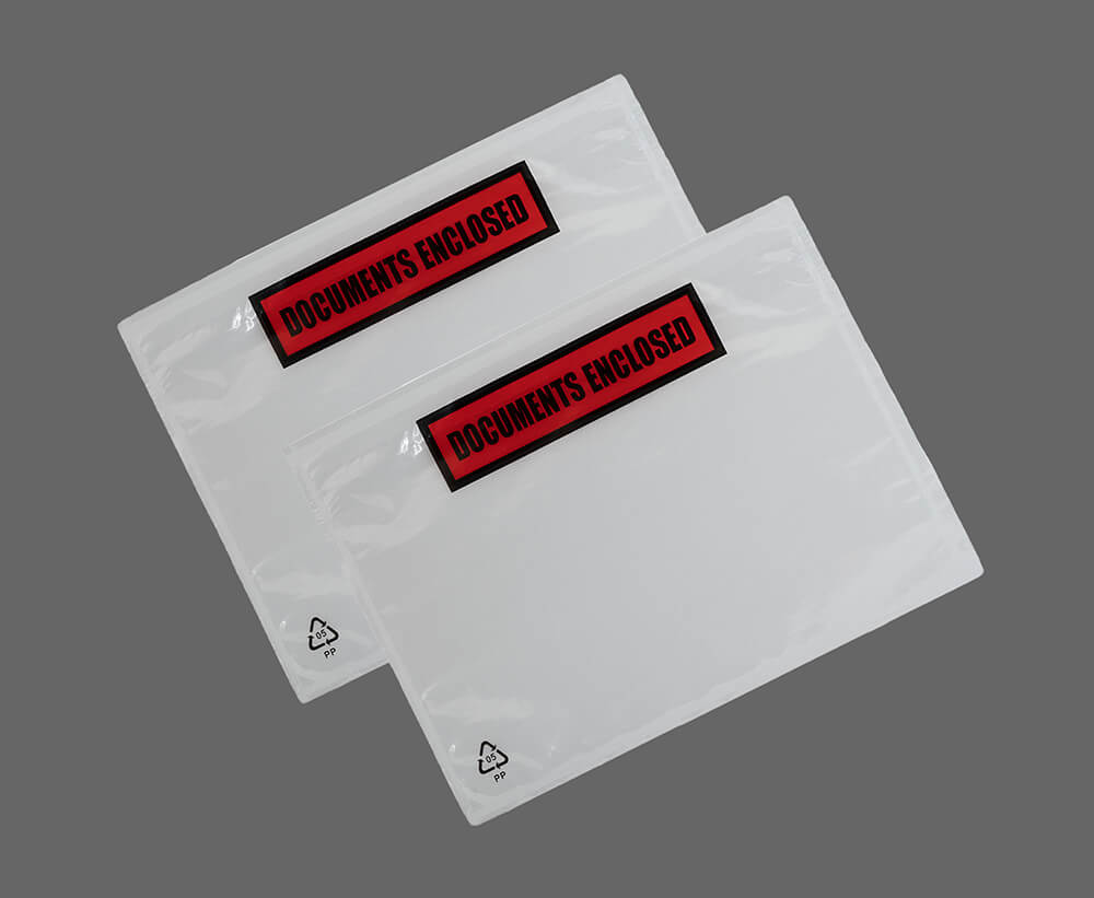 500 X  New A7 PLAIN Document Enclosed 95x125mm Wallet Pouches Envelopes Label 