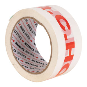 48mm x 66m Q C HOLD Parcel Sealing Packing Tape Rolls White Printed Red 
