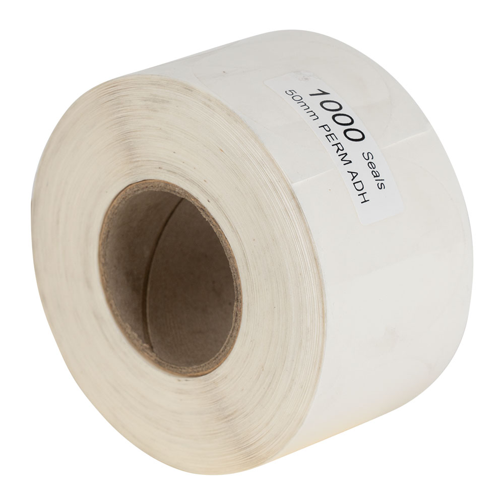 ROLL (X1000) 50MM PERMANENT SEALING LABELS - Springpack