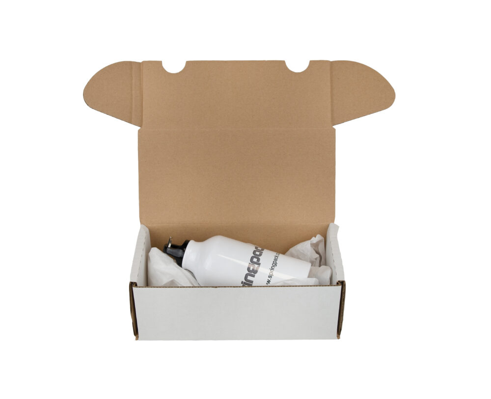 220x110x80mm Single Wall White Postal Boxes - Springpack